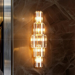 Vrygle 20X78Cm Modern Led Wall Lamp Living Room Crystal Wall Light Bedroom Bedside Wall Sconce - thumbnail 1