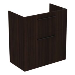 Ideal Standard I.life A Matt Coffee Brown Oak Effect Freestanding Vanity Unit & Basin Set With 2 Black Handle (W)840mm (H)853mm - thumbnail 3