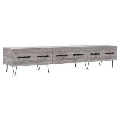 Berkfield Sturdy Tv Cabinet Grey Sonoma 150X36X30 Cm Engineered Wood - image 1