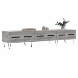 Berkfield Sturdy Tv Cabinet Grey Sonoma 150X36X30 Cm Engineered Wood - thumbnail 3