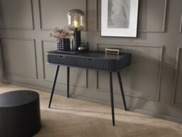 Arte Sophisticated Zova Desk H800mm W1030mm D490mm In Midnight Black - Sleek Workspace Solution - thumbnail 4