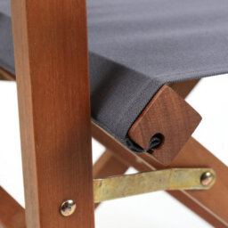 Charles Bentley Fsc Wooden Pair Of Folding Directors Chairs Grey Pop-Up Garden - thumbnail 8