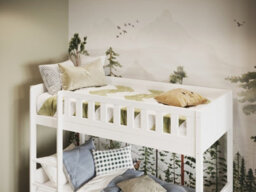 Flair Bea Shorty Wooden Bunk Bed (75X175Cm) - White - thumbnail 4