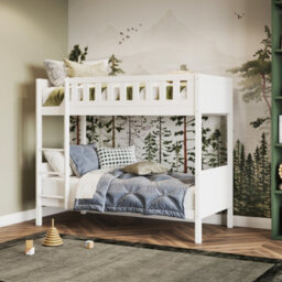 Flair Bea Shorty Wooden Bunk Bed (75X175Cm) - White