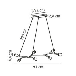 Nordlux Josefine Metal Pendant Light 30,000 Hrs Black,mains - thumbnail 8