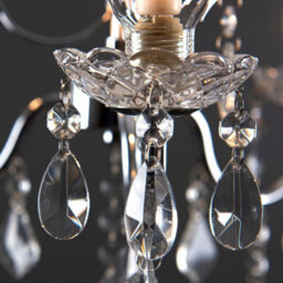 Valuelights Varuna Glass Droplet Ip44 Rated Bathroom Chandelier Pendant Ceiling Light - thumbnail 3