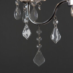 Valuelights Varuna Glass Droplet Ip44 Rated Bathroom Chandelier Pendant Ceiling Light - thumbnail 2