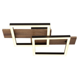 Luminosa Lighting Luminosa Jeffry Integrated Led Semi Flush Ceiling Light Matt Black Led 3000K - thumbnail 3