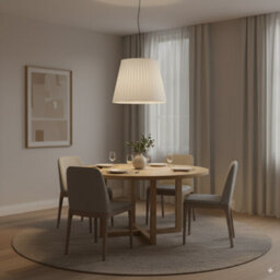 White  Fabric Coolie Lampshade 28Cm With Premium Quality Free A60 Led Bulb - thumbnail 4