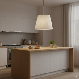 White  Fabric Coolie Lampshade 28Cm With Premium Quality Free A60 Led Bulb - thumbnail 9