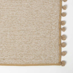 Homescapes Tufted Natural 100% Cotton Bath Mat With Pom Pom Edges 50 X 80 Cm - thumbnail 4