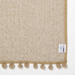 Homescapes Tufted Natural 100% Cotton Bath Mat With Pom Pom Edges 50 X 80 Cm - thumbnail 5