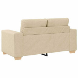 Vidaxl Sofa Set With Cushion With Pillow Cream Fabric - thumbnail 5