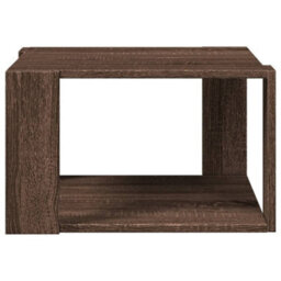Berkfield Coffee Table Brown Oak 51.5X51.5X30 Cm Engineered Wood - thumbnail 5
