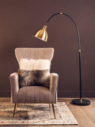 Orsina Lamina Mocha Ombre Rectangular Faux Fur Cushion, Luxe Feather-Filled Throw Pillow With Faux-Suede Reverse - thumbnail 9