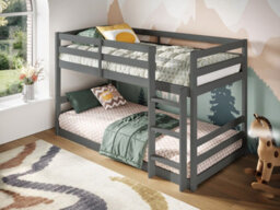 Flair Shasha Low Wooden Bunk Bed - Grey - thumbnail 3