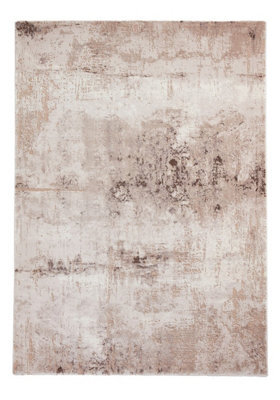 Beige/silver Abstract Rug, Easy To Clean Rug With 1Cm Thickness, Modern Rug For Bedroom, & Dining Room-120Cm X 170Cm