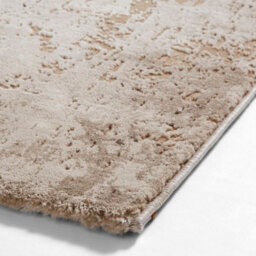 Beige/silver Abstract Rug, Easy To Clean Rug With 1Cm Thickness, Modern Rug For Bedroom, & Dining Room-120Cm X 170Cm - thumbnail 2