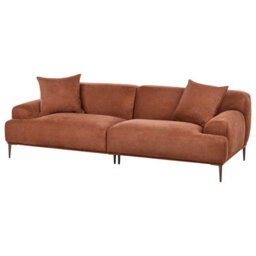 Beliani Sofa 3 Seater Matila Fabric Golden Brown - thumbnail 4