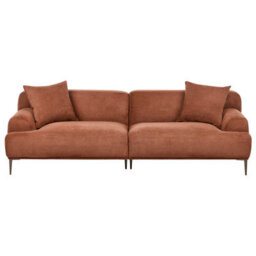 Beliani Sofa 3 Seater Matila Fabric Golden Brown - thumbnail 1