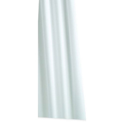Croydex Plain White Textile Shower Curtain - Af159022 - image 1