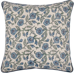 Paoletti Delphine Floral Piped Cushion Cover - thumbnail 1