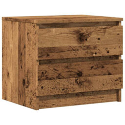 Berkfield Bedside Cabinets 2 Pcs Old Wood 50X40X43.5 Cm Engineered Wood - thumbnail 4