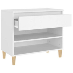 Berkfield Elegant Shoe Cabinet White 70X36X60 Cm Engineered Wood - thumbnail 7