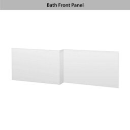 Royal Bathrooms Qubix 1600 X 850mm Acrylic Left Hand L-Shaped Shower Gloss White Bathtub With Front & End Panel - thumbnail 6