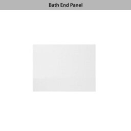 Royal Bathrooms Qubix 1600 X 850mm Acrylic Left Hand L-Shaped Shower Gloss White Bathtub With Front & End Panel - thumbnail 7