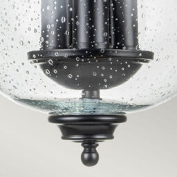Luminosa Lighting Luminosa Pickering Lane 3 Light Lanterns Pendant Ceiling Light, Black - thumbnail 4
