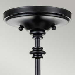 Luminosa Lighting Luminosa Pickering Lane 3 Light Lanterns Pendant Ceiling Light, Black - thumbnail 2