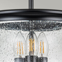 Luminosa Lighting Luminosa Pickering Lane 3 Light Lanterns Pendant Ceiling Light, Black - thumbnail 3