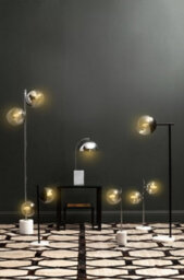 Orsina Versatile Chrome Finish Two Shade Table Lamp, Minimalist Design Bedside Lamp, Handcrafted Lamp On A Table - thumbnail 4