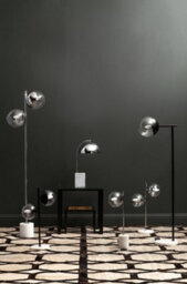 Orsina Versatile Chrome Finish Two Shade Table Lamp, Minimalist Design Bedside Lamp, Handcrafted Lamp On A Table - thumbnail 6