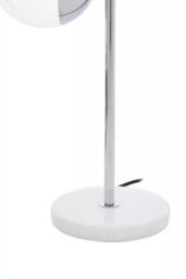 Orsina Versatile Chrome Finish Two Shade Table Lamp, Minimalist Design Bedside Lamp, Handcrafted Lamp On A Table - thumbnail 8