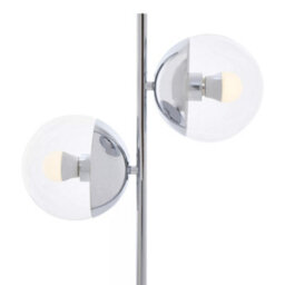 Orsina Versatile Chrome Finish Two Shade Table Lamp, Minimalist Design Bedside Lamp, Handcrafted Lamp On A Table - thumbnail 9