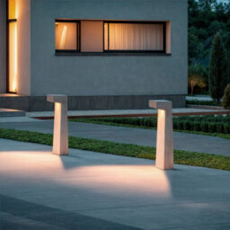 Edit Dravix 700 Led Outdoor Bollard Light Stone Grey - thumbnail 3