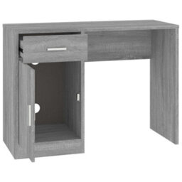 Vidaxl Desk With Drawer&cabinet Grey Sonoma 100X40X73 Cm Engineered Wood Desks - thumbnail 6