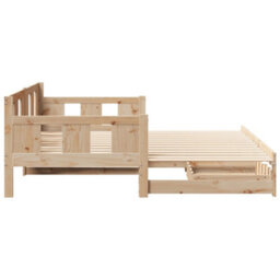 Berkfield Daybed With Trundle And Drawers Without Mattress 90X200 Cm - thumbnail 6
