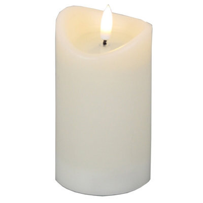 Luxe  Collection  Natural  Glow  2.75X5  Cream  Melted  Led  Candle - image 1