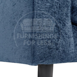 Furnishings For Less UK Monaco Chenille Fabric Long 4 Seater Sofa  Blue - thumbnail 5