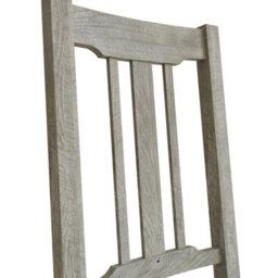 FWSTYLE Set Of 2 Solid Reclaimed Pine Dining Chairs Limewashed Finish - thumbnail 5
