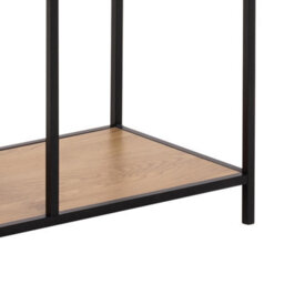 Furniture To Go Seaford Tall Wild Oak Metal 2 Drawer Bookcase With 4 Shelves - thumbnail 7