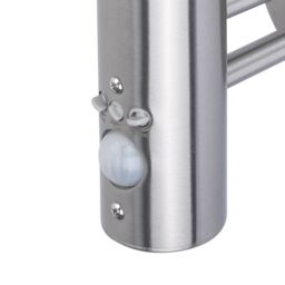 GoodHome Chignik Fixed Matt Stainless Steel Pir With Motion Sensor Outdoor Lantern Wall Light 60W - thumbnail 6