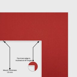 Ak Frames 14X11 Crimson Picture Mounts To Fit A4 Aperture Size - Mount Board Only (No Frame Included) - thumbnail 2