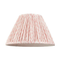 Luminosa Lighting Luminosa Hidcote Natural Wood Table Lamp With Peachy Keen Fabric Leaf Shade 30Cm B22 - thumbnail 7