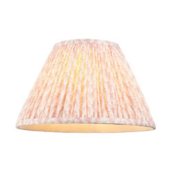 Luminosa Lighting Luminosa Hidcote Natural Wood Table Lamp With Peachy Keen Fabric Leaf Shade 30Cm B22 - thumbnail 6