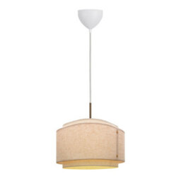 Nordlux Takai Indoor Pendant Light Beige Textile E27 Retro - Mains Powered, Ip20 - thumbnail 2