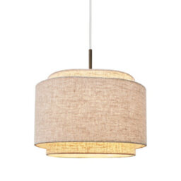 Nordlux Takai Indoor Pendant Light Beige Textile E27 Retro - Mains Powered, Ip20 - thumbnail 4